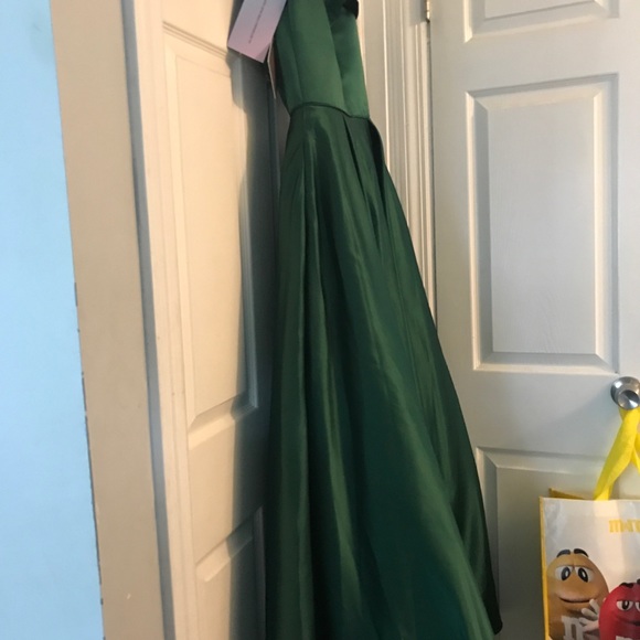 Forest Green Prom Dress - Picture 2 of 8